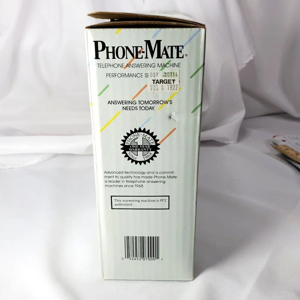 VTG 1986 Phone-Mate Telephone Answering Machine Performance Series 7000 NIB - Picture 5 of 14
